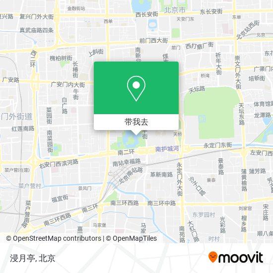 浸月亭地图