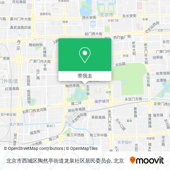 北京市西城区陶然亭街道龙泉社区居民委员会地图