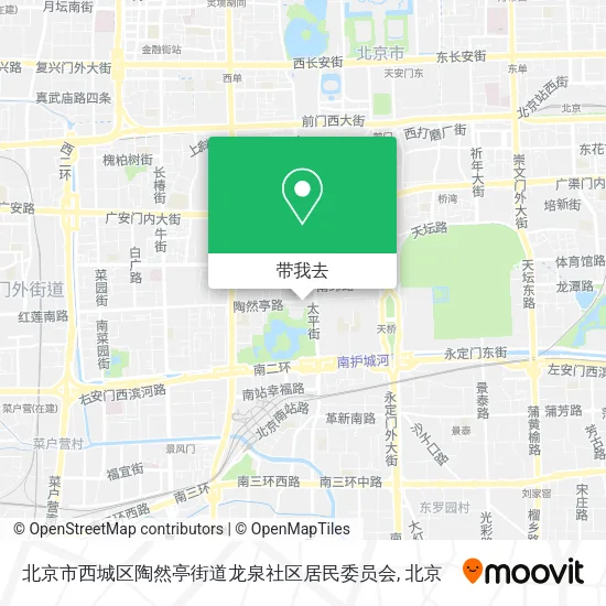 北京市西城区陶然亭街道龙泉社区居民委员会地图