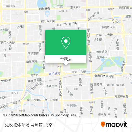 先农坛体育场-网球馆地图