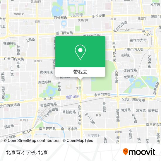 北京育才学校地图