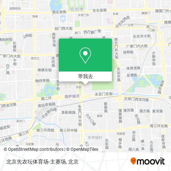 北京先农坛体育场-主赛场地图