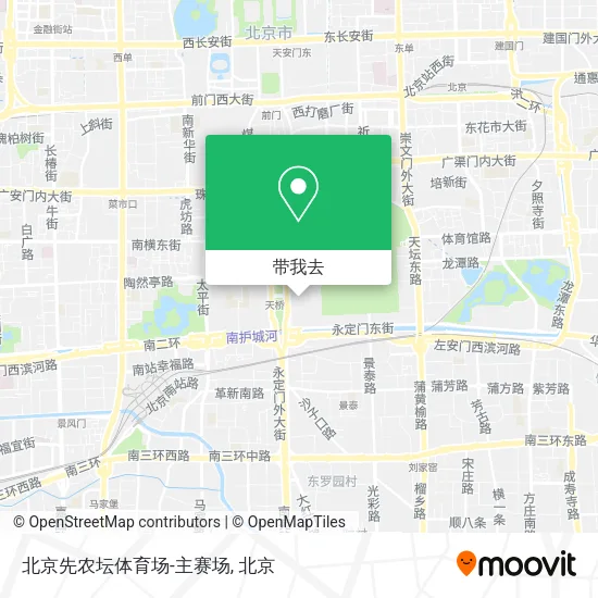 北京先农坛体育场-主赛场地图