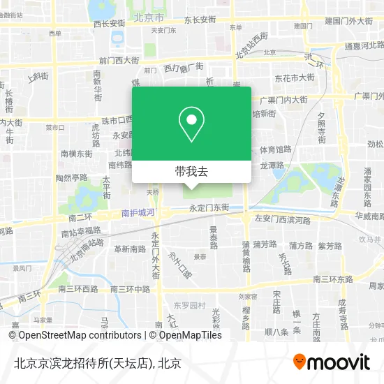 北京京滨龙招待所(天坛店)地图