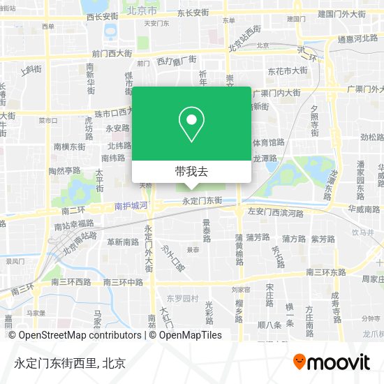 永定门东街西里地图