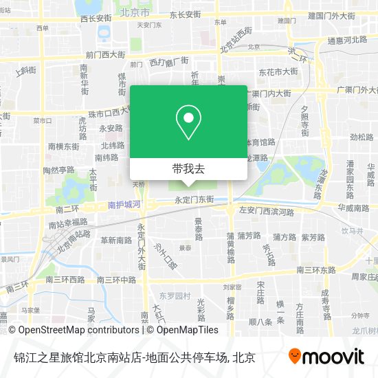 锦江之星旅馆北京南站店-地面公共停车场地图