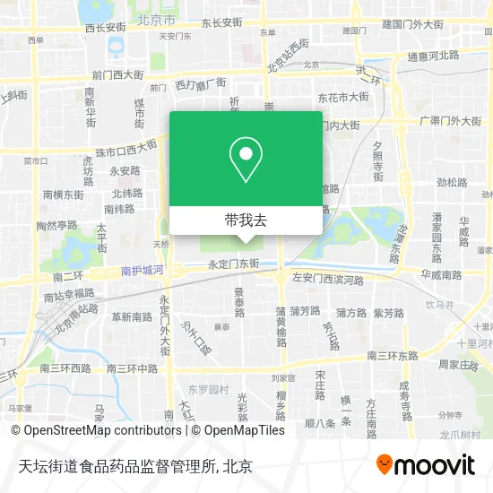 天坛街道食品药品监督管理所地图