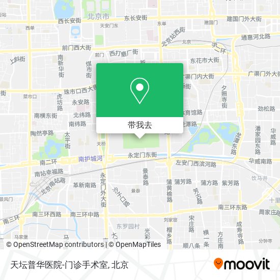 天坛普华医院-门诊手术室地图