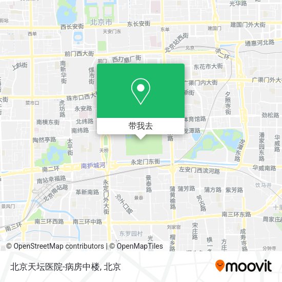 北京天坛医院-病房中楼地图