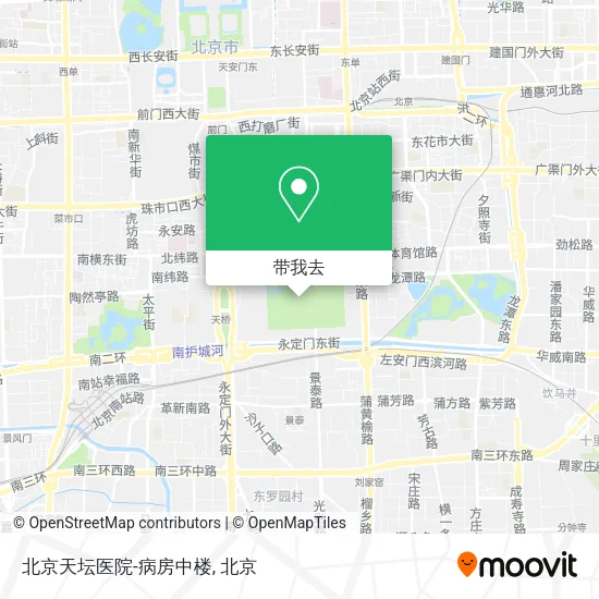 北京天坛医院-病房中楼地图