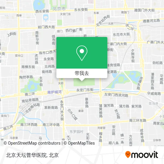 北京天坛普华医院地图