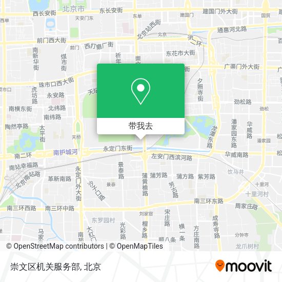崇文区机关服务部地图