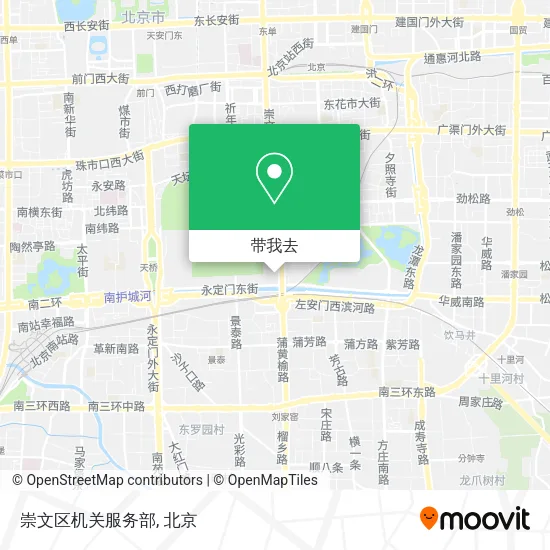 崇文区机关服务部地图