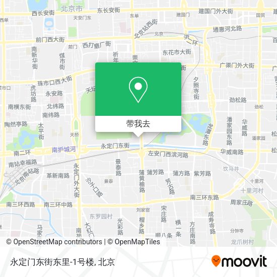 永定门东街东里-1号楼地图