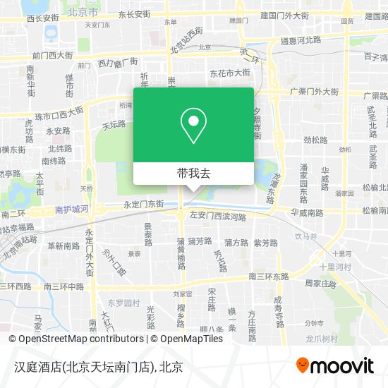 汉庭酒店(北京天坛南门店)地图