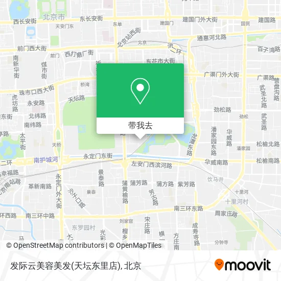 发际云美容美发(天坛东里店)地图