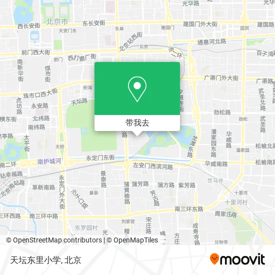 天坛东里小学地图