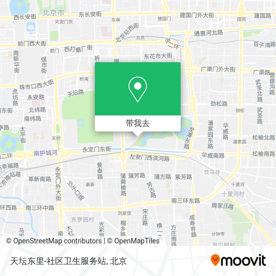 天坛东里-社区卫生服务站地图