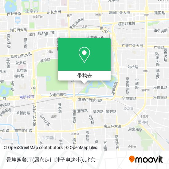 景坤园餐厅(愿永定门胖子电烤串)地图
