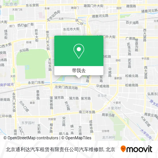 北京通利达汽车租赁有限责任公司汽车维修部地图