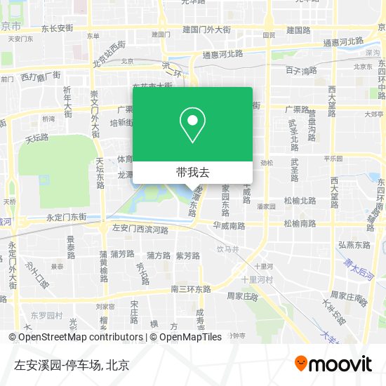 左安溪园-停车场地图