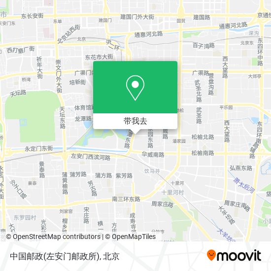 中国邮政(左安门邮政所)地图