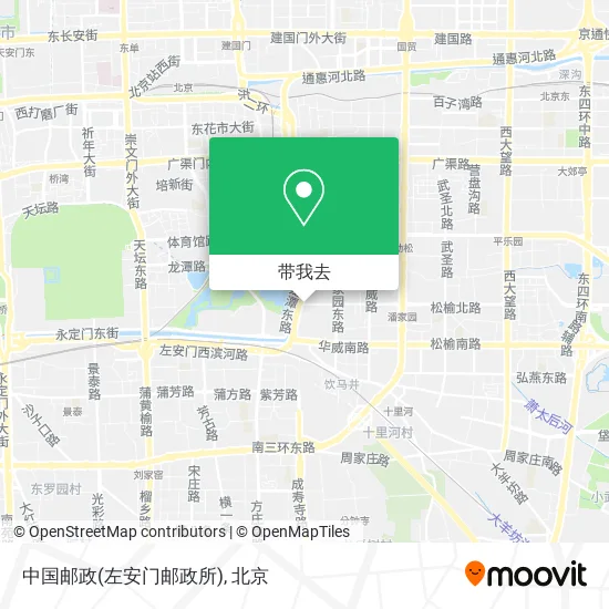 中国邮政(左安门邮政所)地图