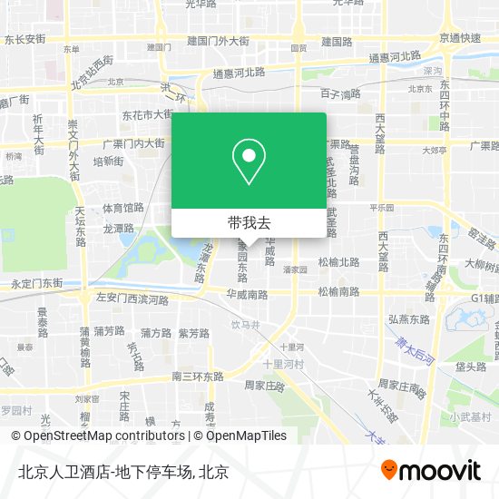 北京人卫酒店-地下停车场地图