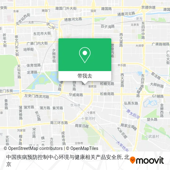 中国疾病预防控制中心环境与健康相关产品安全所地图