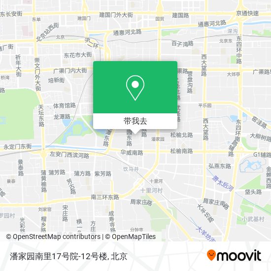 潘家园南里17号院-12号楼地图