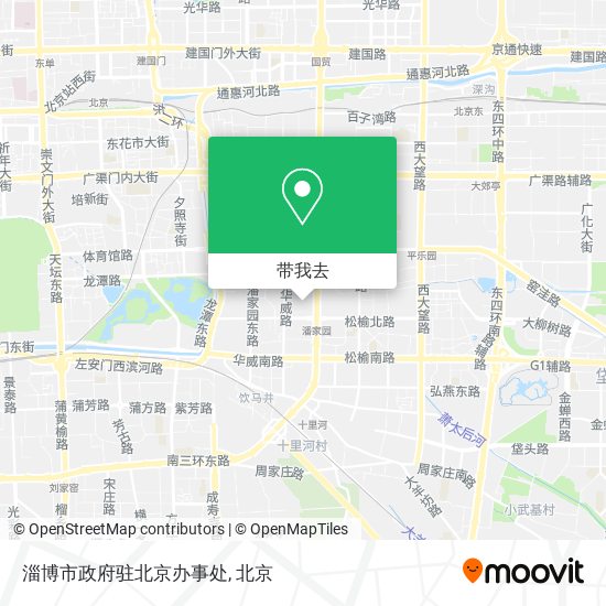 淄博市政府驻北京办事处地图