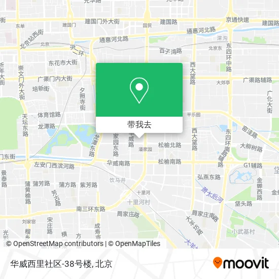 华威西里社区-38号楼地图