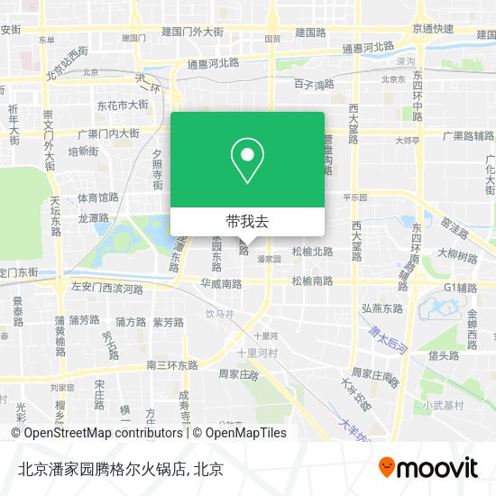 北京潘家园腾格尔火锅店地图