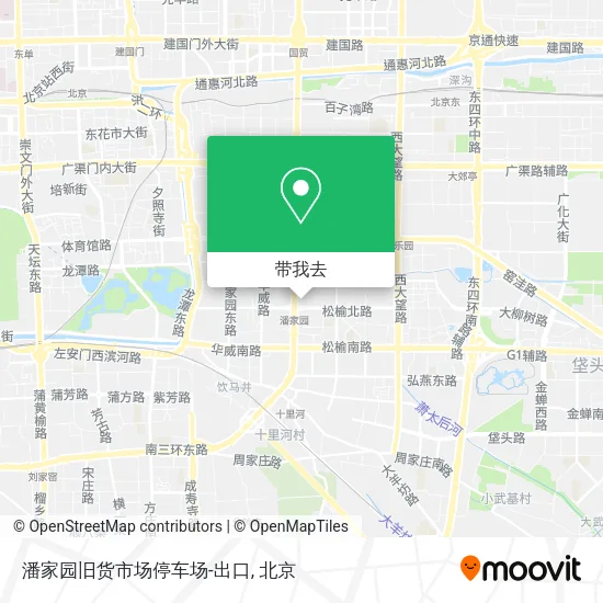 潘家园旧货市场停车场-出口地图