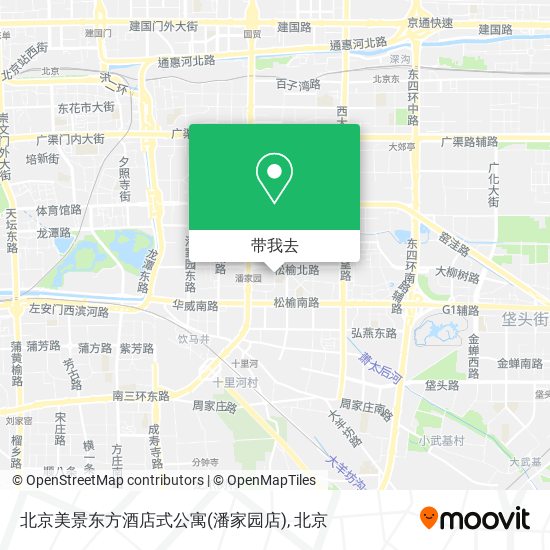 北京美景东方酒店式公寓(潘家园店)地图
