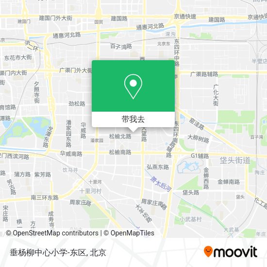 垂杨柳中心小学-东区地图