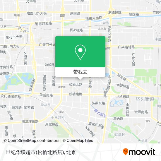 世纪华联超市(松榆北路店)地图