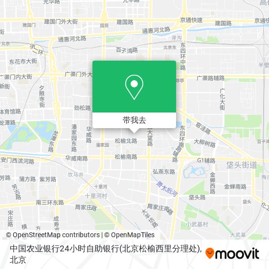 中国农业银行24小时自助银行(北京松榆西里分理处)地图