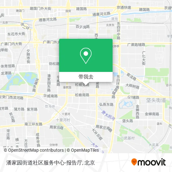 潘家园街道社区服务中心-报告厅地图