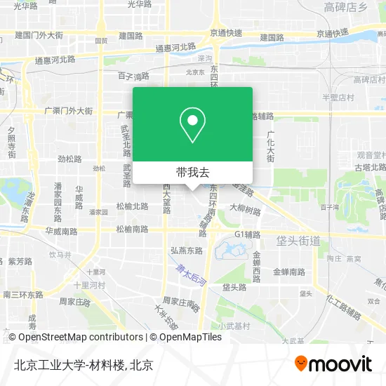 北京工业大学-材料楼地图