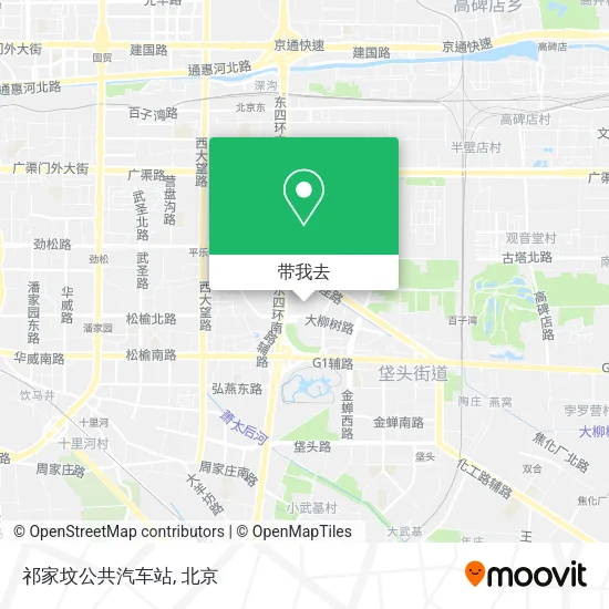 祁家坟公共汽车站地图