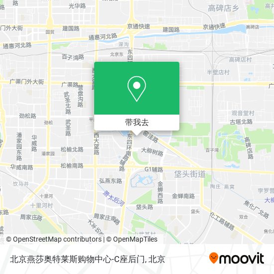 北京燕莎奥特莱斯购物中心-C座后门地图