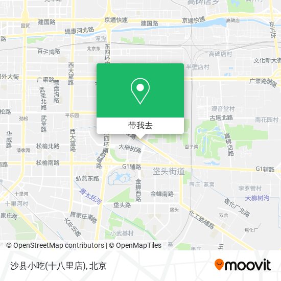 沙县小吃(十八里店)地图