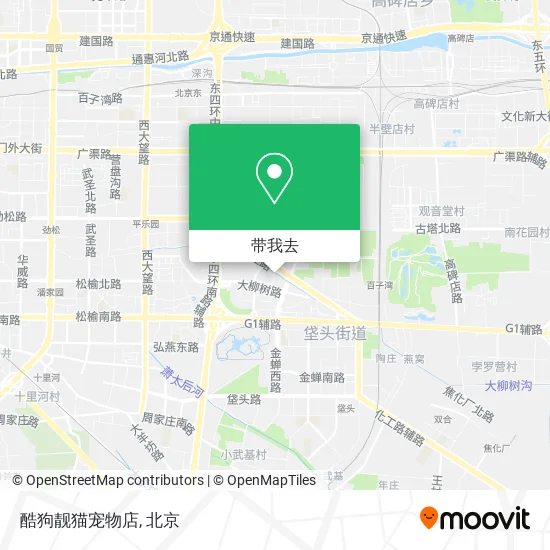 酷狗靓猫宠物店地图