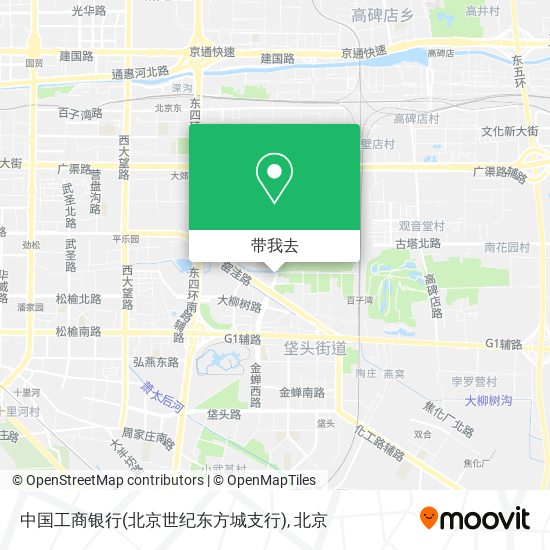 中国工商银行(北京世纪东方城支行)地图