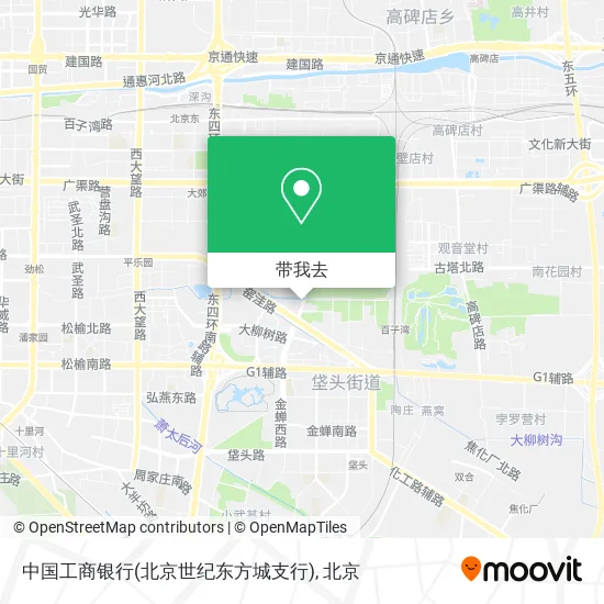 中国工商银行(北京世纪东方城支行)地图