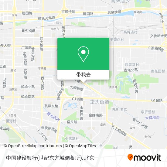 中国建设银行(世纪东方城储蓄所)地图