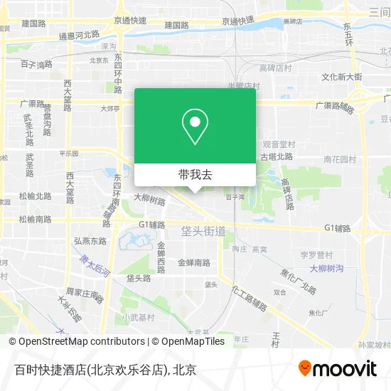 百时快捷酒店(北京欢乐谷店)地图