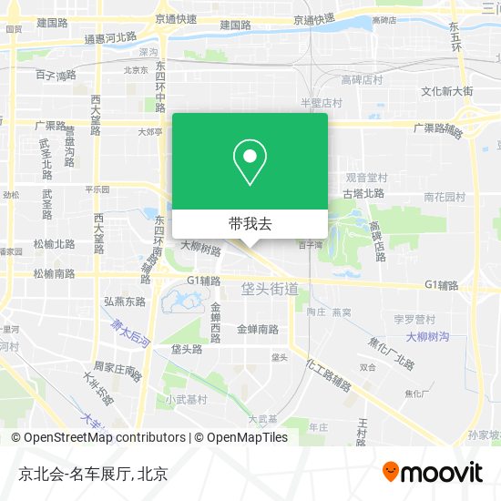 京北会-名车展厅地图