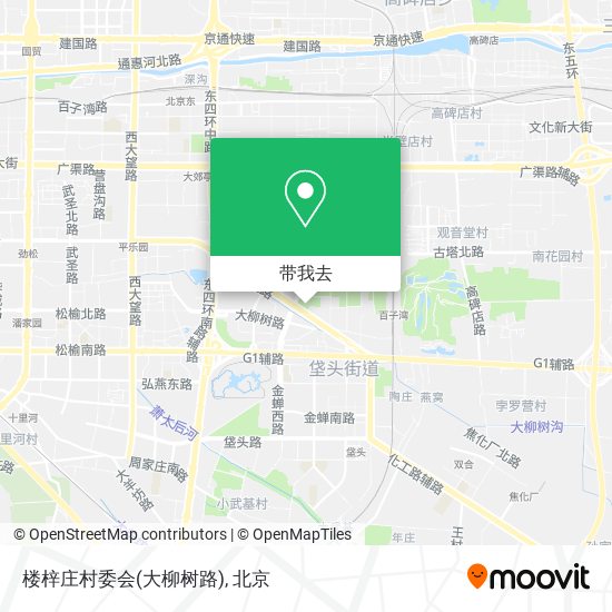 楼梓庄村委会(大柳树路)地图